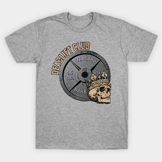 Deadlift Club Skull and Plate T-Shirt by RuthlessMasculinity